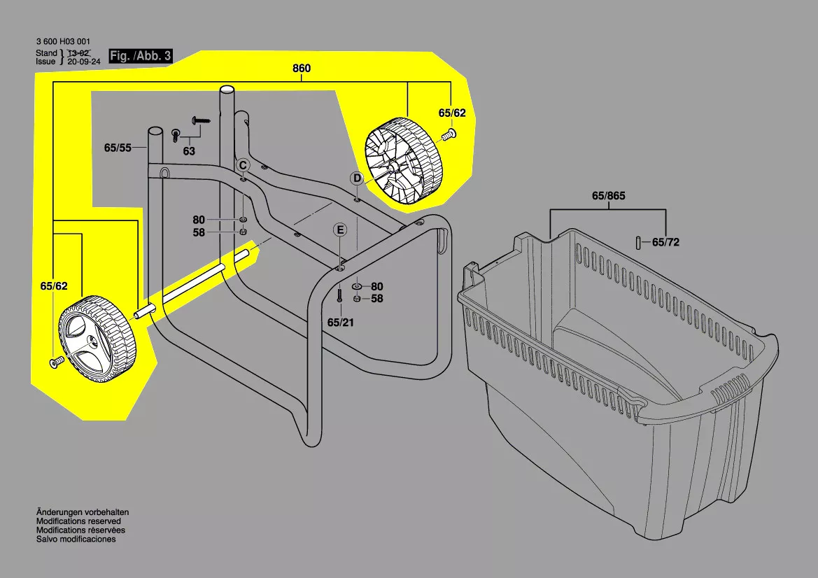 Roue pour AXT 23 TC et AXT 25 TC BOSCH